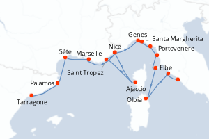 Itinéraire : Méditerranée & mers adjacentes