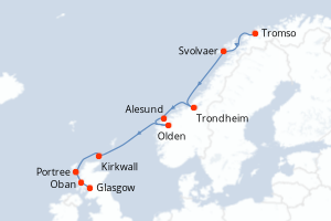 Itinéraire : Europe du Nord & Atlantique NE