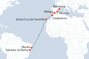 Itinéraire : Méditerranée & mers adjacentes
