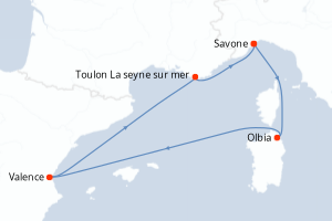Itinéraire : Méditerranée & mers adjacentes