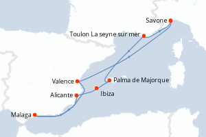 Itinéraire : Méditerranée & mers adjacentes