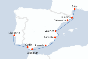 Itinéraire : Méditerranée & mers adjacentes