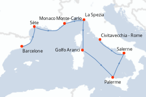 Itinéraire : Méditerranée & mers adjacentes
