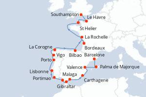Itinéraire : Méditerranée & mers adjacentes