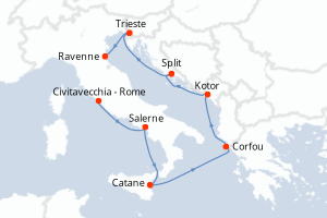Itinéraire : Méditerranée & mers adjacentes
