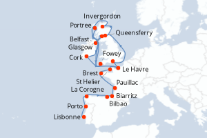 Itinéraire : Europe du Nord & Atlantique NE