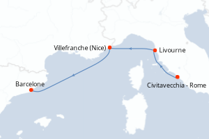 Itinéraire : Méditerranée & mers adjacentes