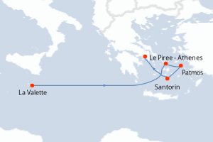 Itinéraire : Méditerranée & mers adjacentes