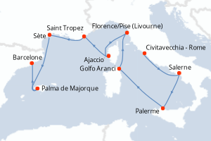 Itinéraire : Méditerranée & mers adjacentes