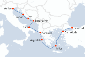 Itinéraire : Méditerranée & mers adjacentes