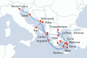 Itinéraire : Méditerranée & mers adjacentes
