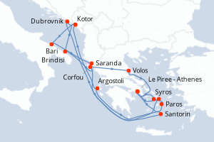 Itinéraire : Méditerranée & mers adjacentes