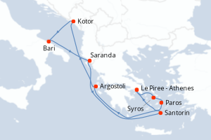 Itinéraire : Méditerranée & mers adjacentes