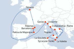 Itinéraire : Méditerranée & mers adjacentes