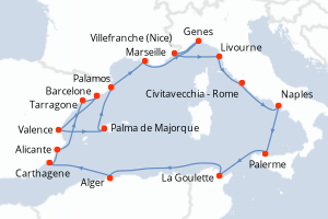 Itinéraire : Méditerranée & mers adjacentes