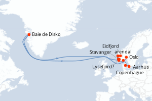 Itinéraire : Europe du Nord & Atlantique NE