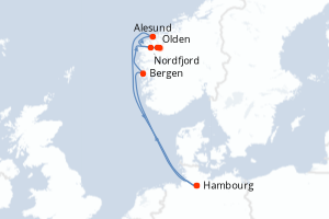 Itinéraire : Europe du Nord & Atlantique NE