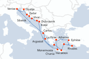 Itinéraire : Méditerranée & mers adjacentes