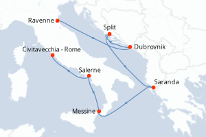 Itinéraire : Méditerranée & mers adjacentes
