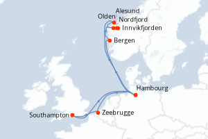 Itinéraire : Europe du Nord & Atlantique NE