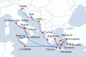 Itinéraire : Méditerranée & mers adjacentes