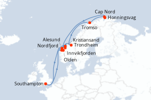 Itinéraire : Europe du Nord & Atlantique NE