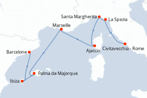Itinéraire : Méditerranée & mers adjacentes