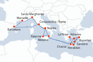 Itinéraire : Méditerranée & mers adjacentes