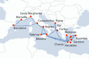 Itinéraire : Méditerranée & mers adjacentes