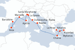 Itinéraire : Méditerranée & mers adjacentes
