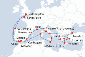 Itinéraire : Méditerranée & mers adjacentes