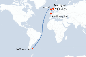 Itinéraire : Europe du Nord & Atlantique NE