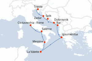 Itinéraire : Méditerranée & mers adjacentes