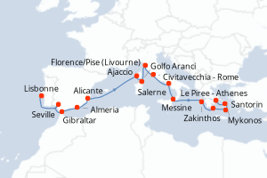 Itinéraire : Méditerranée & mers adjacentes