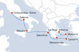 Itinéraire : Méditerranée & mers adjacentes