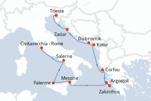 Itinéraire : Méditerranée & mers adjacentes