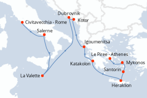 Itinéraire : Méditerranée & mers adjacentes