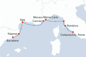 Itinéraire : Méditerranée & mers adjacentes