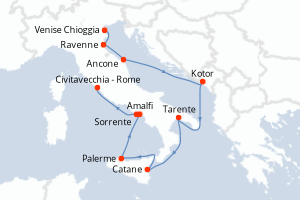 Itinéraire : Méditerranée & mers adjacentes