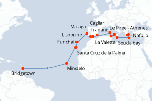 Itinéraire : Méditerranée & mers adjacentes