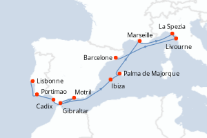 Itinéraire : Méditerranée & mers adjacentes