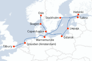 Itinéraire : Europe du Nord & Atlantique NE