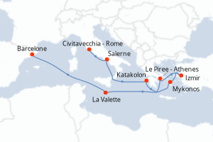Itinéraire : Méditerranée & mers adjacentes