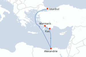 Itinéraire : Méditerranée & mers adjacentes