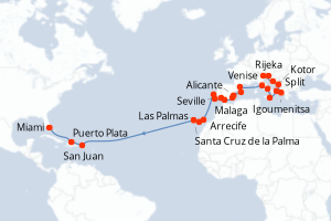 Itinéraire : Méditerranée & mers adjacentes