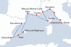Itinéraire : Méditerranée & mers adjacentes