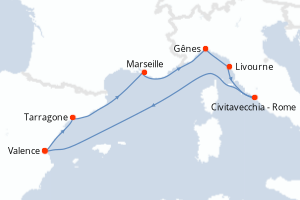 Itinéraire : Méditerranée & mers adjacentes