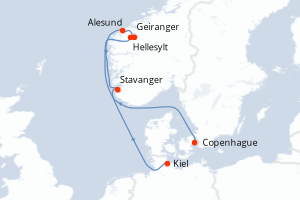 Itinéraire : Europe du Nord & Atlantique NE