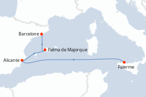 Itinéraire : Méditerranée & mers adjacentes