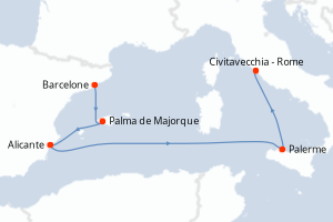 Itinéraire : Méditerranée & mers adjacentes